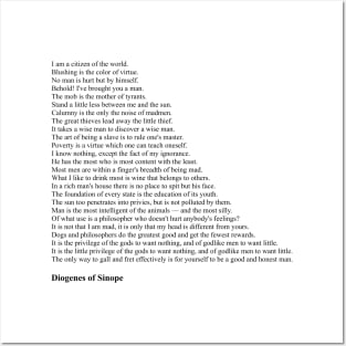 Diogenes Quotes Posters and Art